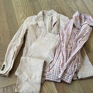 Boys Cat & Jack Lightweight Suit and button down Shirt Set